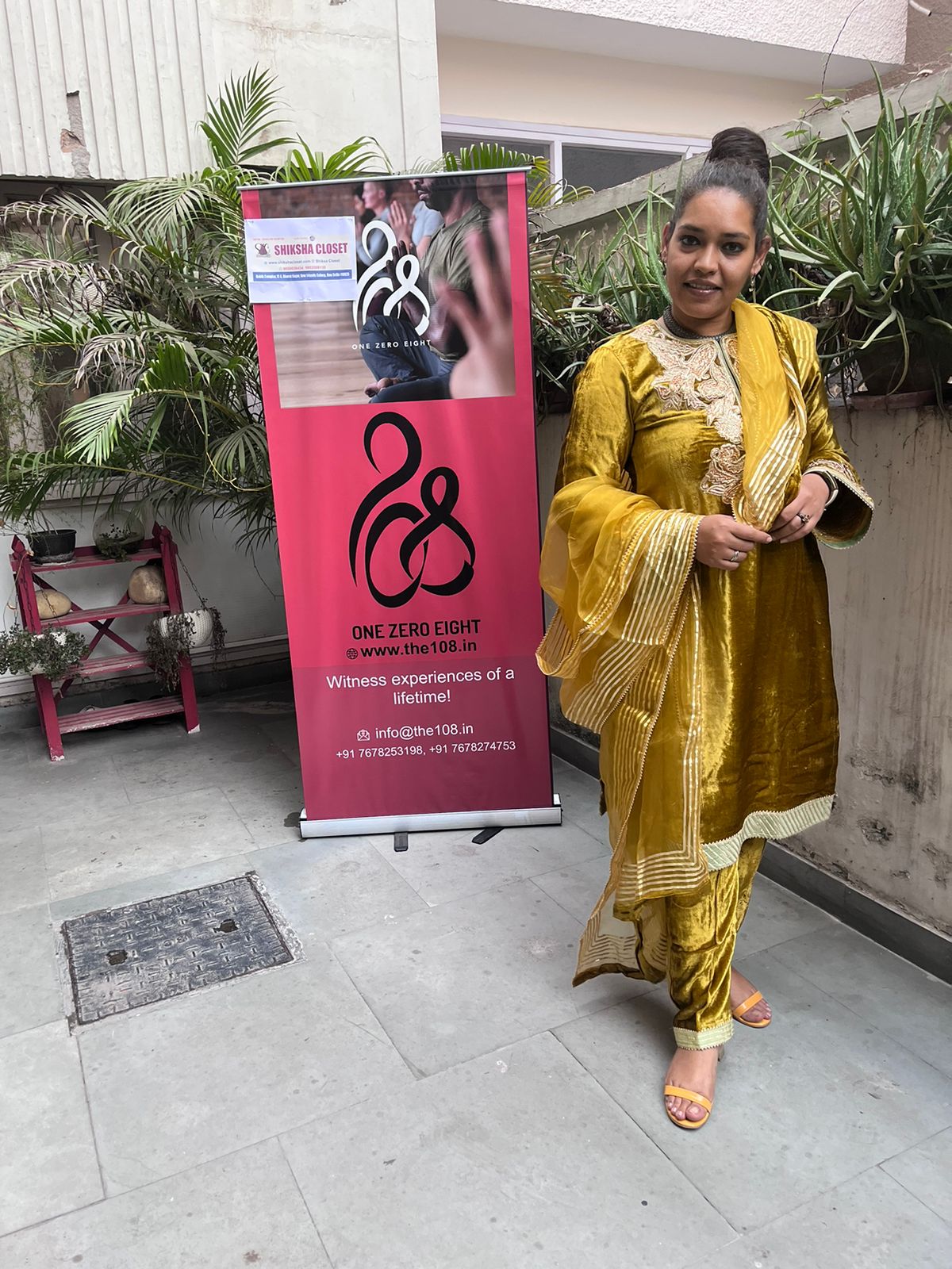 Goldish Mustard Pure Velvet Suit CS 111