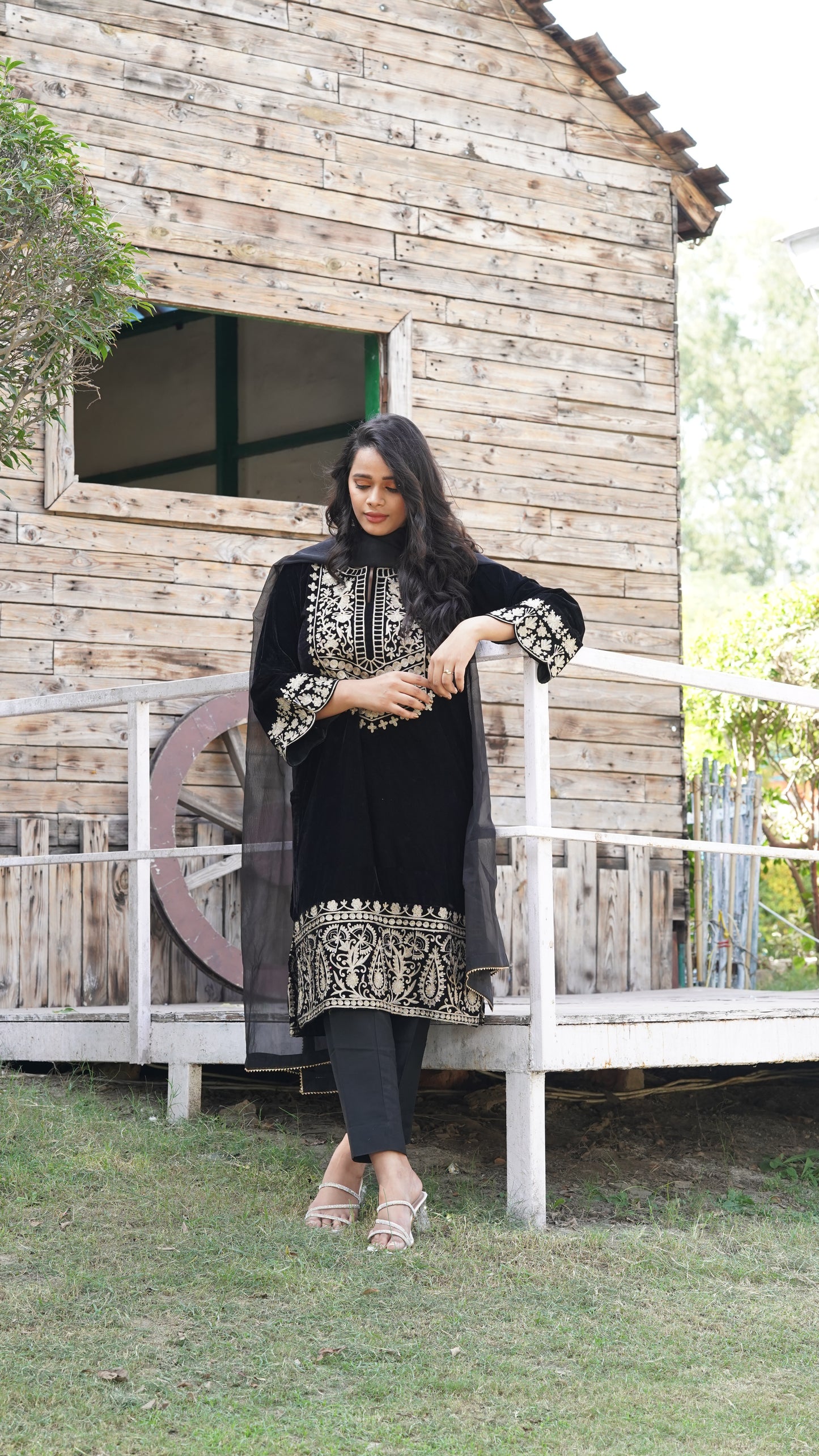 Z Black Velvet Suit CS 102