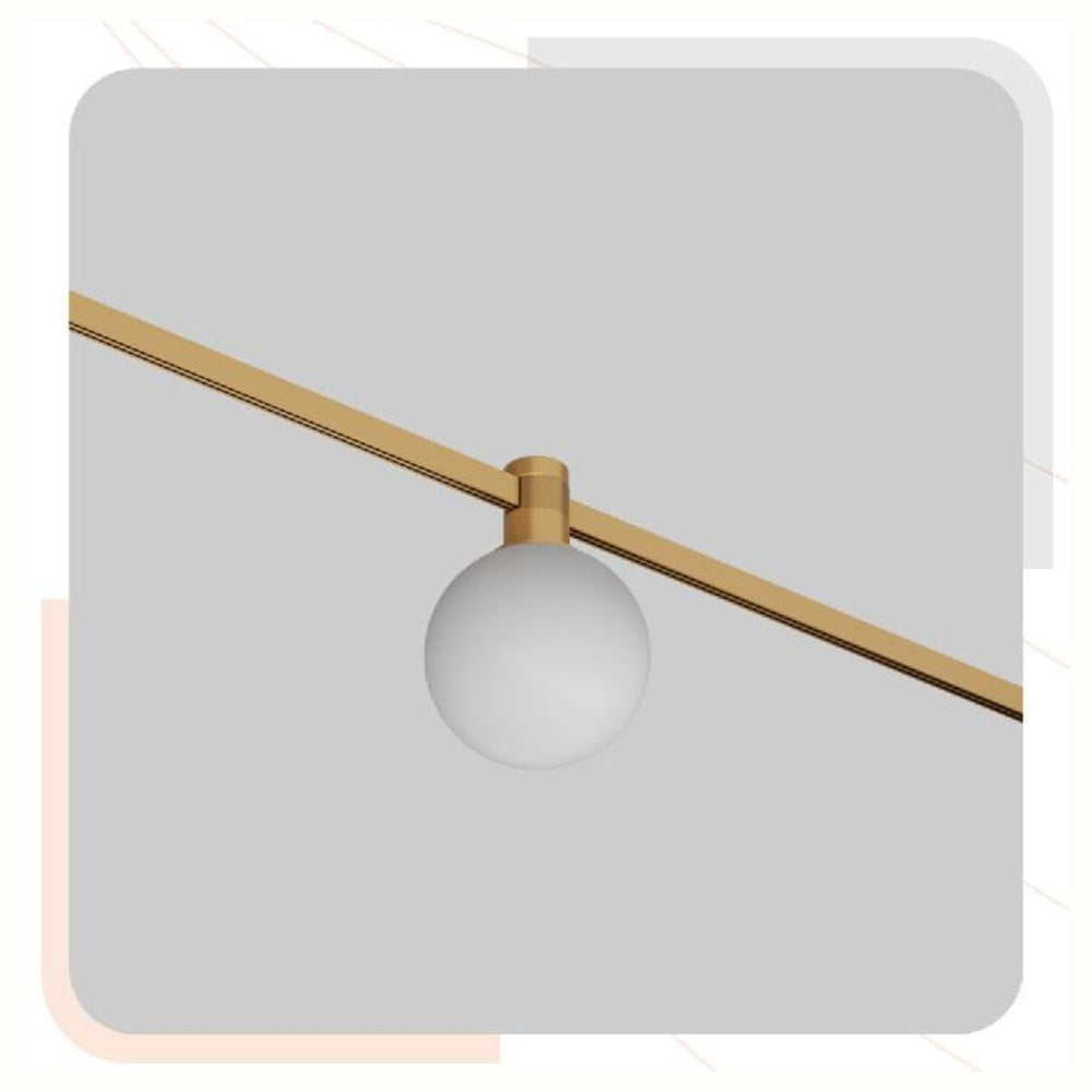 AMBER SERIES MAGNETIC LIGHTING Amber Milky Glass Ball Lamp
