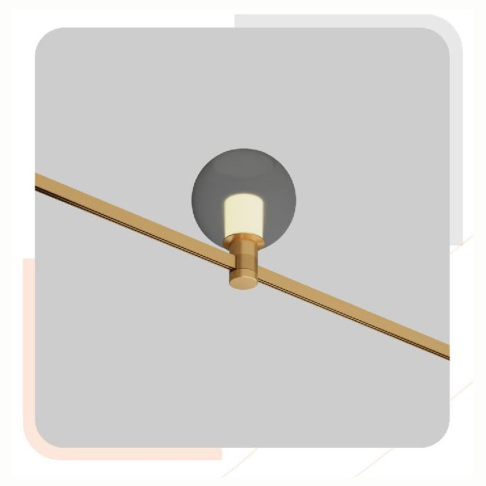 AMBER SERIES MAGNETIC LIGHTING Amber Clear Glass Ball Lamp